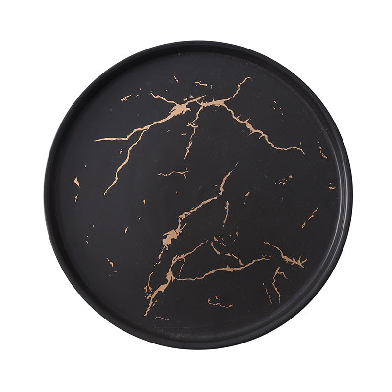 Nordic Marble Ceramic Dinner Plate