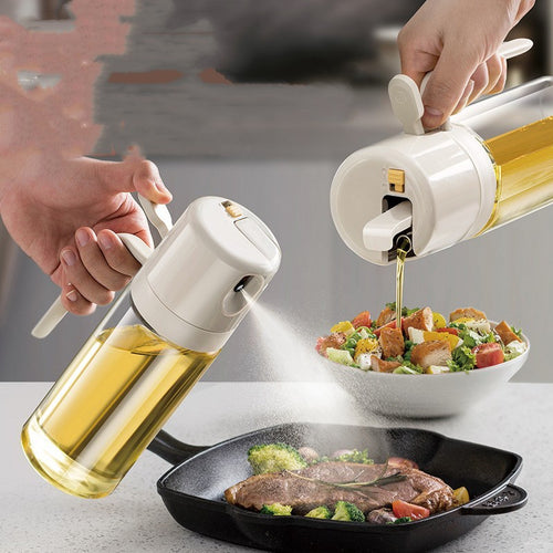 2 In 1 Oil Sprayer & Dispenser Bottle