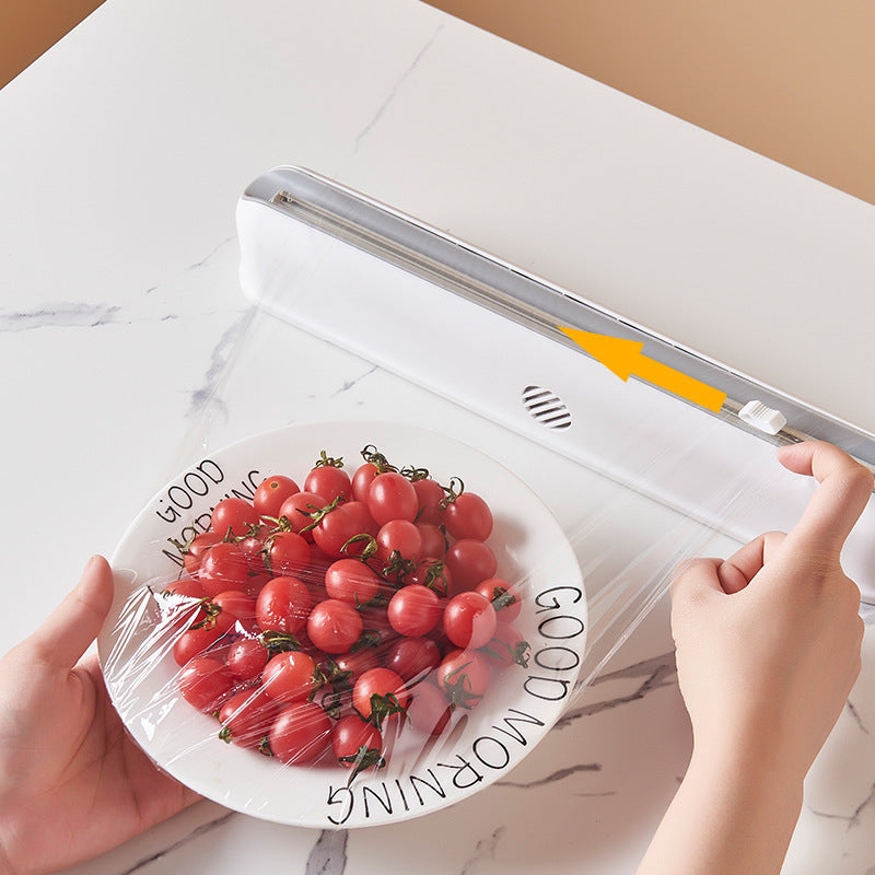 Wall-Mounted Cling Film Dispenser & Cutter