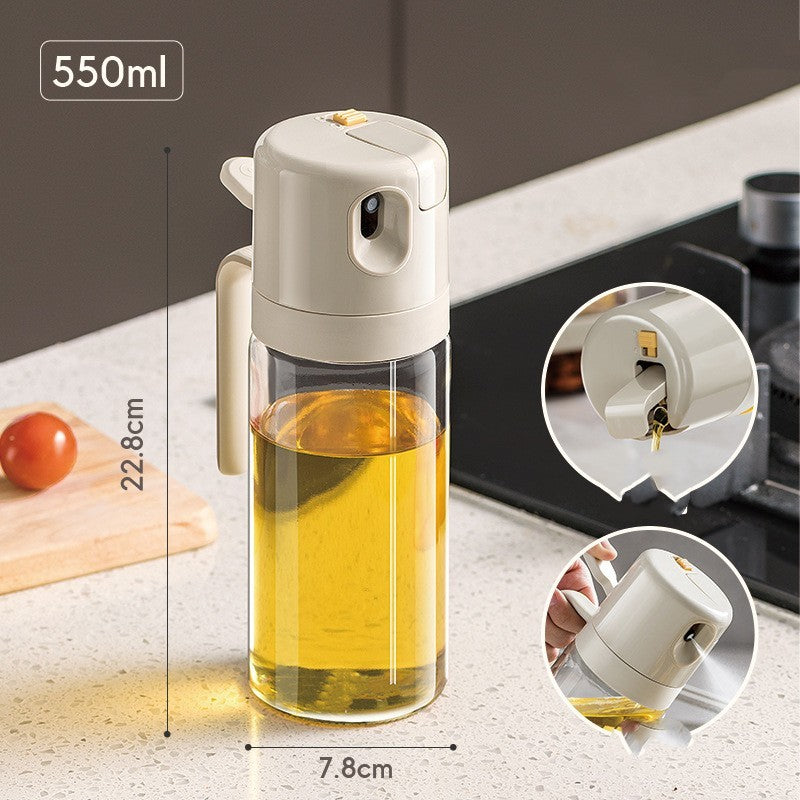 2 In 1 Oil Sprayer & Dispenser Bottle