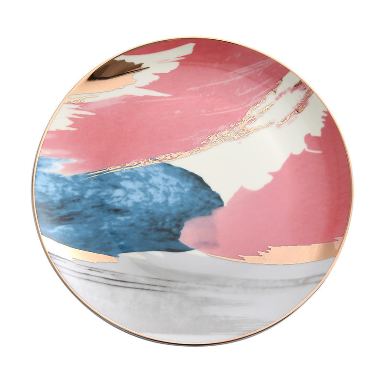 Colorful Cloud Ceramic Salad Plate