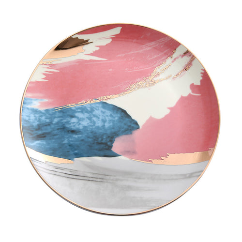 Colorful Cloud Ceramic Salad Plate